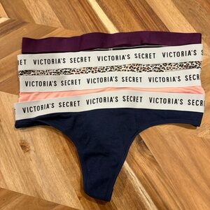Victoria's Secret Panties Set - Navy, Purple, Leopard Print